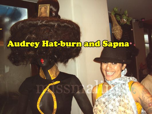 Sapna Bhavnani poses with Audrey Hat-Burn