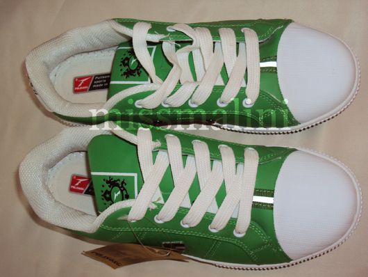 The lovely green & white shoes bought by our reader