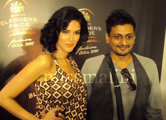 Actress Neha Dhupia with Anand Kabra