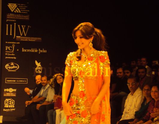 Soha Ali Khan walks the ramp for the BETI show