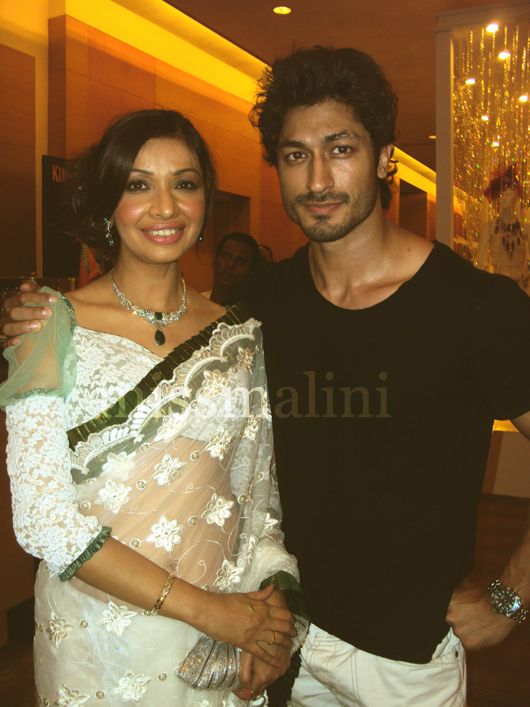 Show Director Achla Sachdev with Vidyuth Jamwal before the showing