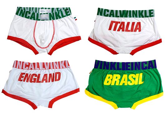 X Global Underwear line, inspired by the love of sport and the passion for football, these low rise trunks represent different countries in their respective flag colors along with the graphic of the country name, written at the back in its native language.