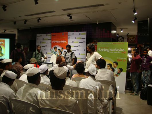 Dabbawalas at the launch