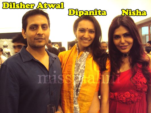 Dilsher Atwal with wife Dipanita Sharma & Nisha Jamvwal