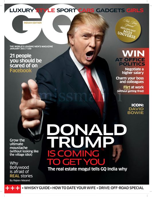 Donald Trump Makes the Cover of GQ India
