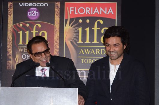 Dharmendra and Bobby Deol