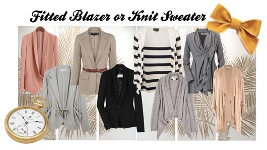 Fitted Blazer or Knit Sweater