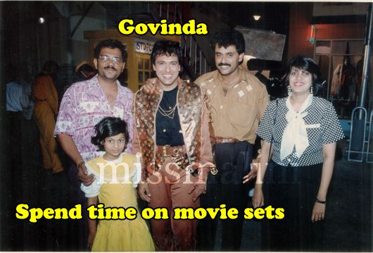 Dhruvi Shah with her family and Govinda