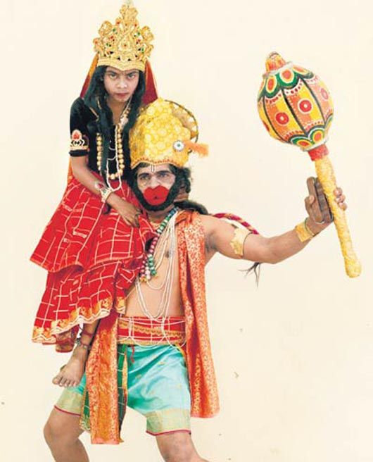 From the ongoing exhibit Pratibimb & Showtime:Hanuman rescues Sita