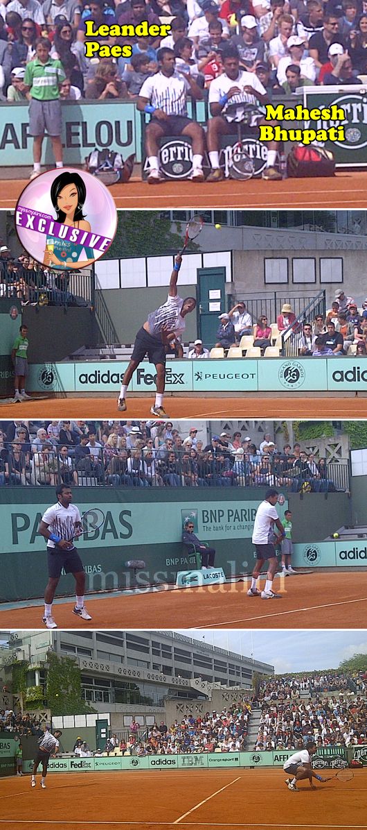 Mahesh Bhupati & Leander Paes @ The French Open