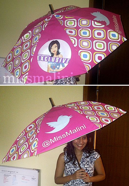 MissMalini umbrellas