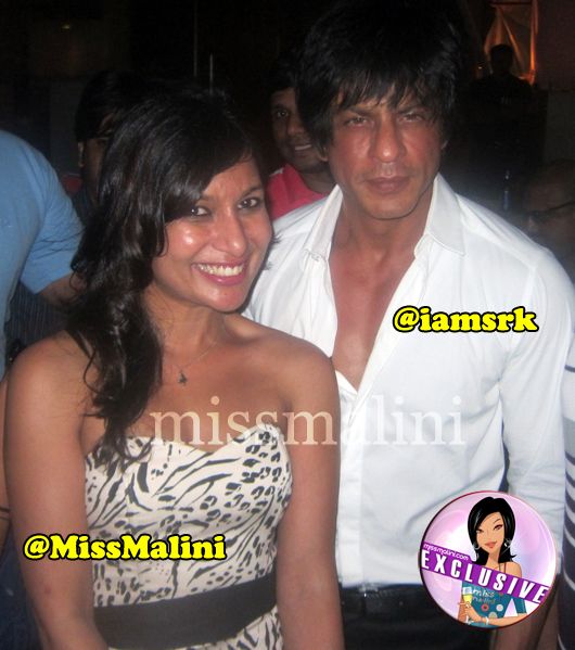 MissMalini and Shah Rukh Khan