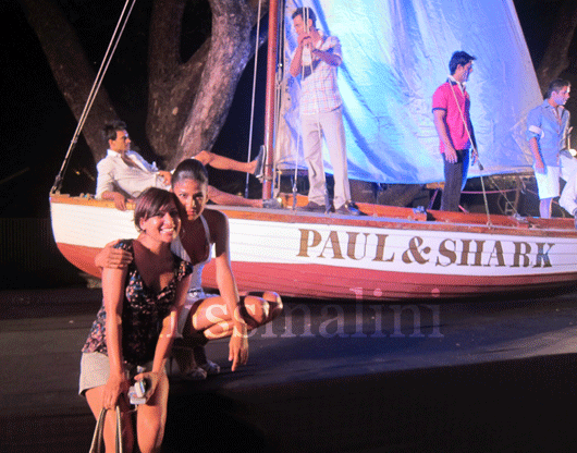 MissMalini and Carol Gracias at Paul & Shark