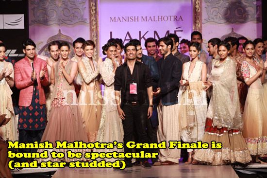 Manish Malhotra for Grand Finale 2011 Sabyasachi Mukherjee (picture credit: Lakmé Fashion Week)