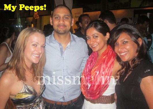 Andrea Brown, Akash & Heena Jain and MissMalini