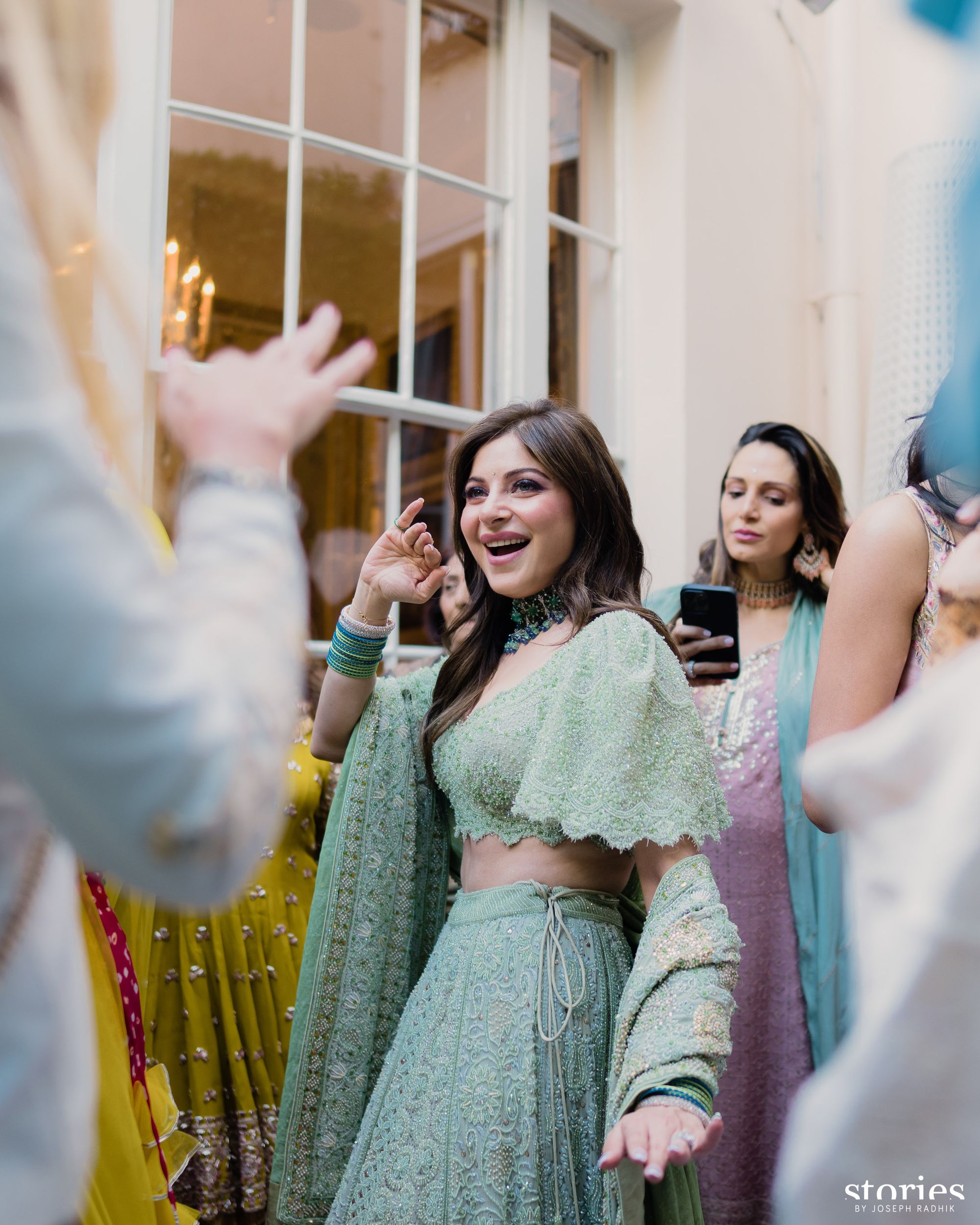 Kanika Kapoor Beams With Happiness In A Mint Green Lehenga For Her Mehendi
