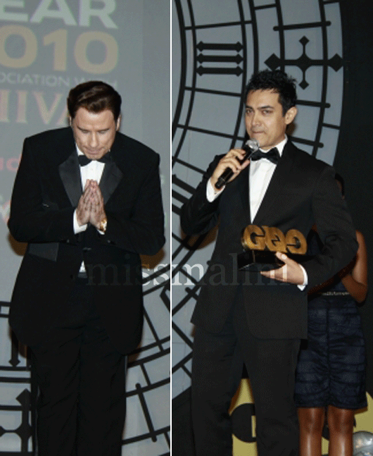 John Travolta and Aamir Khan