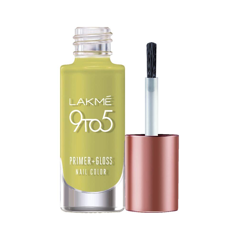 Lakme, 9 to 5 Primer + Gloss Nail Colour in Lime Treat (Source: www.amazon.in)