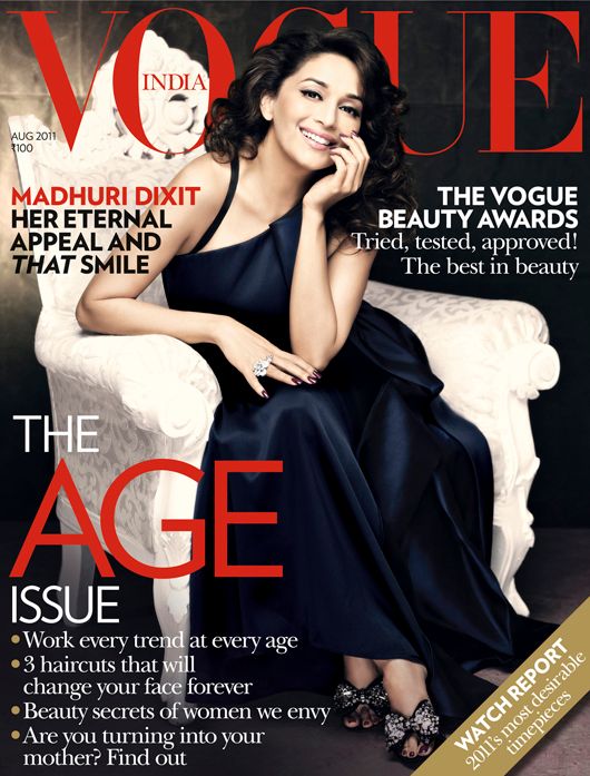 Madhuri Dixit on the cover of Vogue
