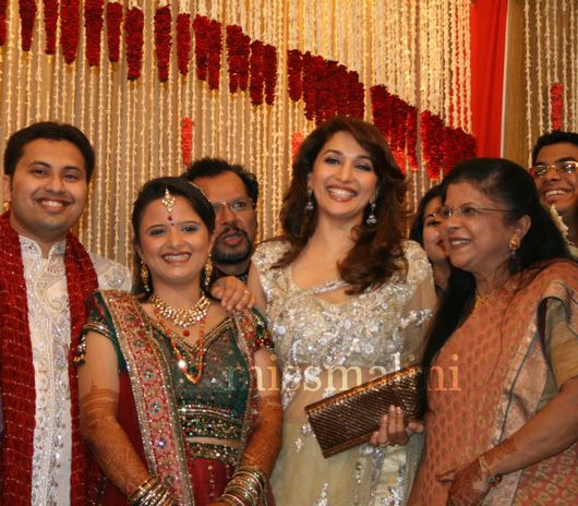 Madhuri Dixit with the couple