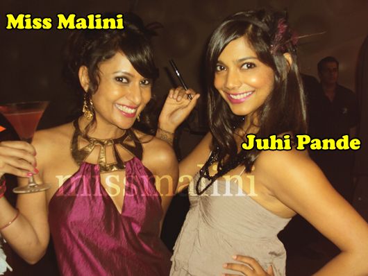 Malini with Juhi Pande