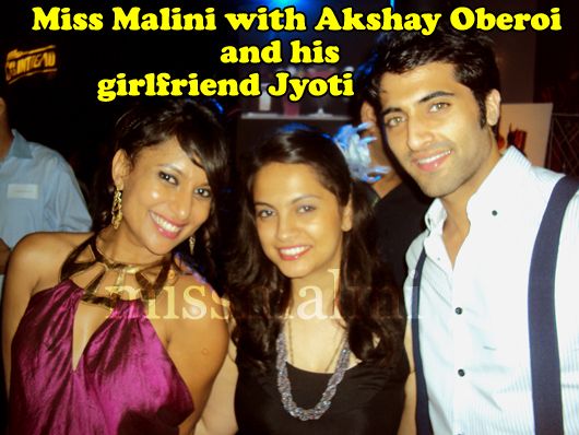 Miss Malini with Akshay Oberoi and his girlfriend Jyoti