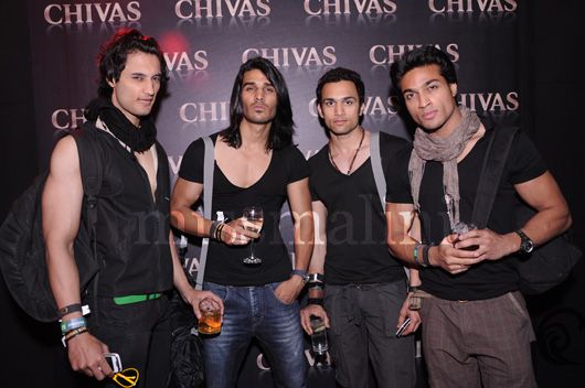 Models at Payal Jain's Chivas Lounge party