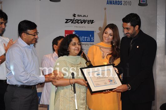 Abhishek & Aishwarya Rai Bachchan at the Positive Health Awards