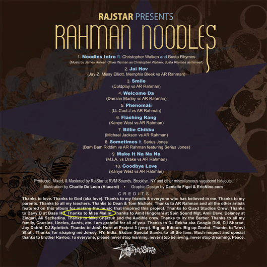 Rahman Noodles back cover