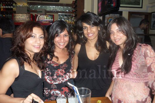 Tarana Raja Kapoor, MissMalini, Rebecca Vaz and Jessica M.