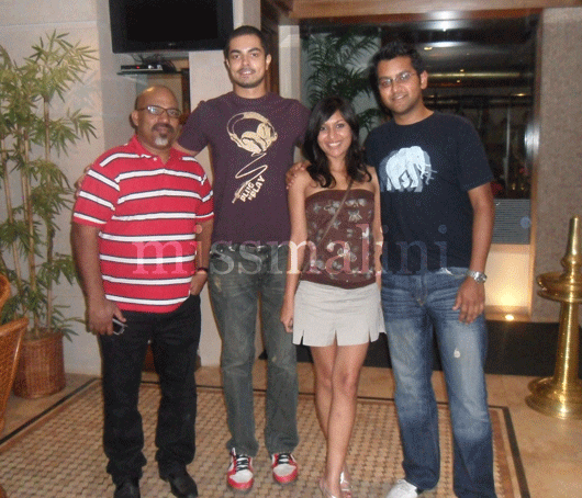 Savio Fernandes, Neil Manapallil, MissMalini and Nowshad Rizwanullah