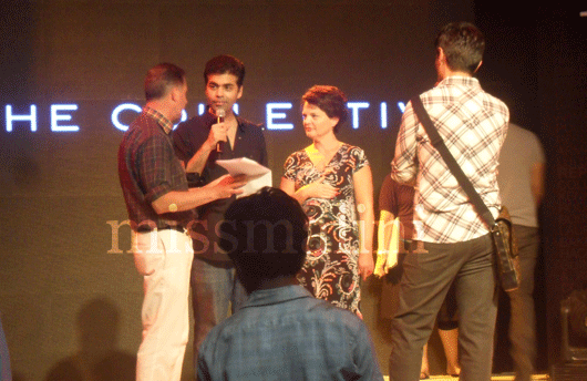 Karan Johar in rehearsal