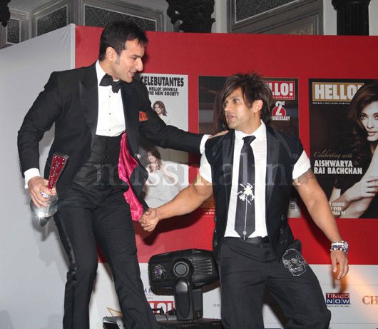 Saif Ali Khan and Yash Birla at Hello! Awards