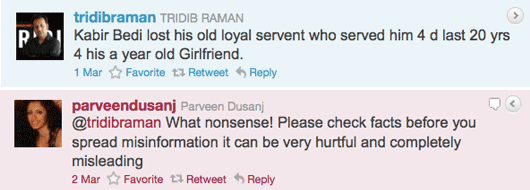 Kabir Bedi’s Girlfriend, Parveen Dusanj Gets Knifed?