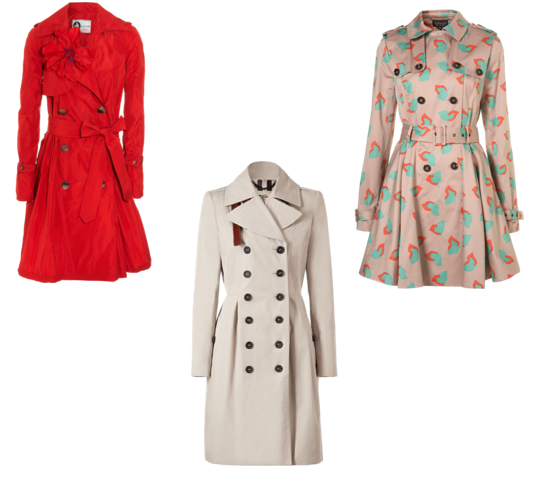 The Options: Lanvin, Burberry, Topshop (L to R)