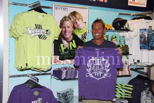 Spinners range on display at Reliance Trends by Shane Warne