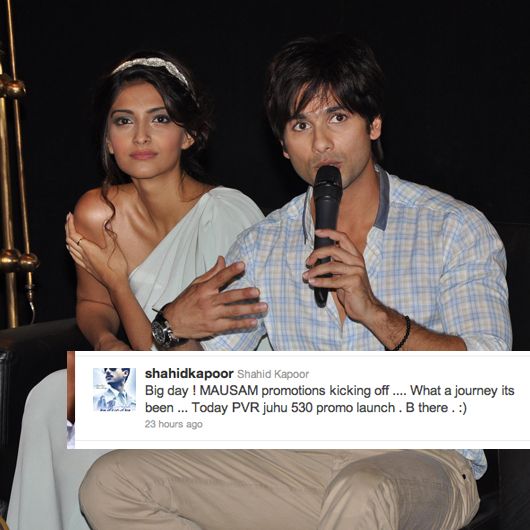Shahid and Sonam Kapoor Reveal Mausam’s Trailer to Fans
