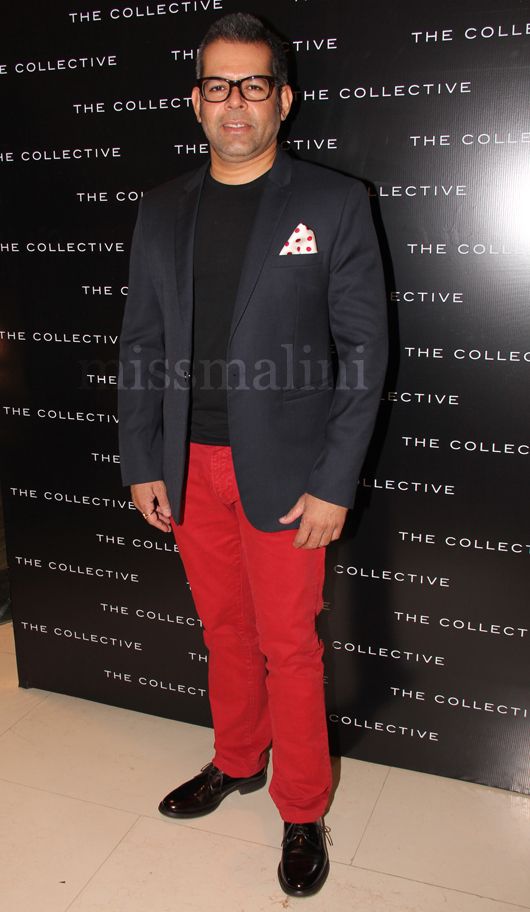 Aki Narula, Narendra Kumar and Sapna Bhavnani attend the Collective’s Spring Summer  Collection Launch
