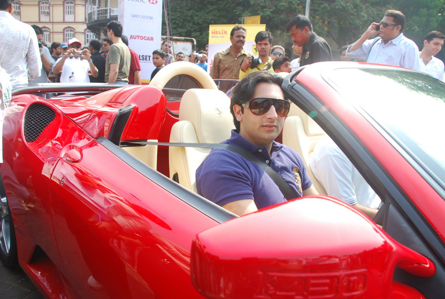 Adar Poonawala with his Ferrari 430 Spyder 2