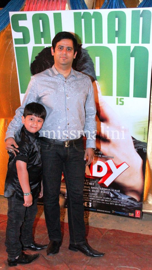 Ajay Kapoor with son Shreehan