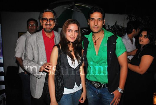 Alyque Padamsee with his daughter Shenaz Padamsee and Umesh Pherwani