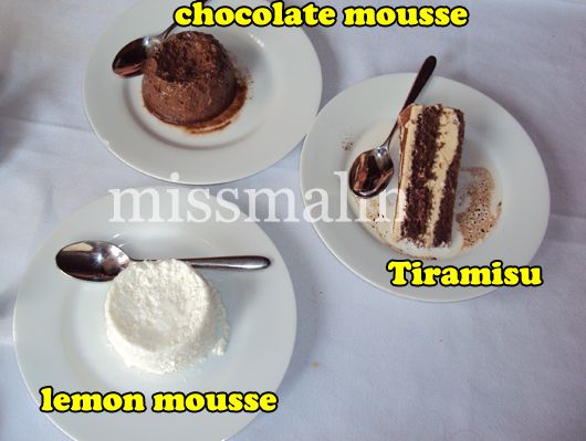 an array of desserts