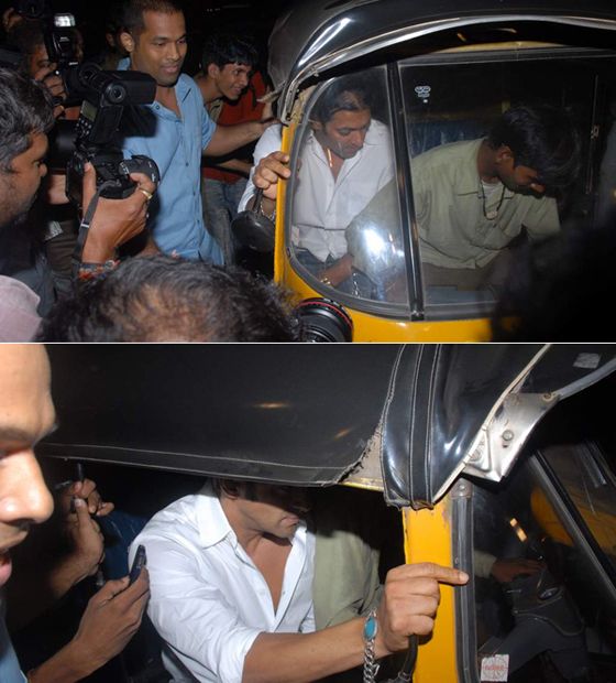 Salman Khan in an auto rickshaw