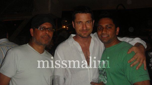 Narendra Kumar, Gerard Butler and Ken Chin