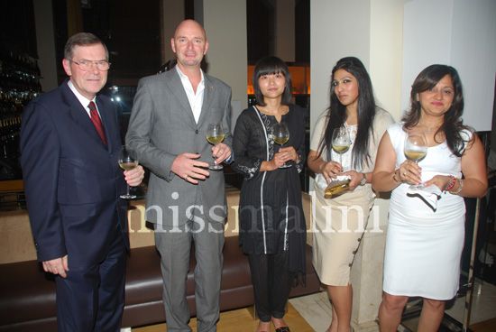 Christopher Newbery, Craig Wedge, Mrs. Newbery, Aishwarya Nair and Dharti Desai
