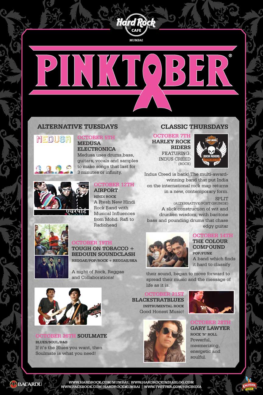 This Pinktober, support the CPAA at Hard Rock Cafe