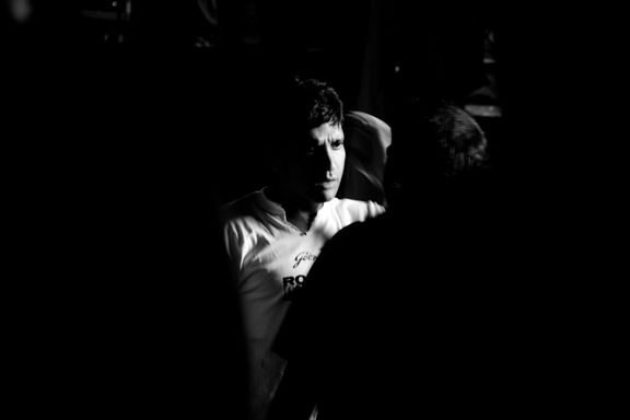 Farhan Akhtar, behind the curtains for the "Rock On for Humanity Concert," Mumbai