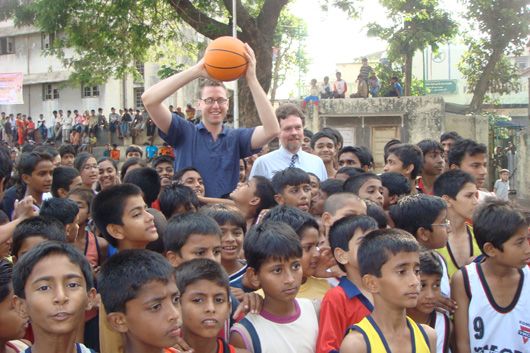 Dr. Hoop; bringing basketball to Bombay (in a big way.)