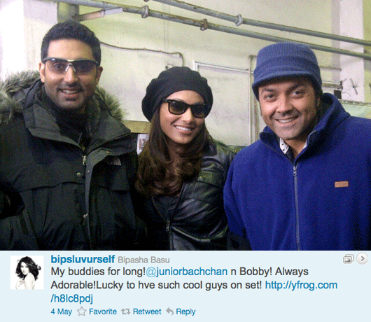 Abishek Bachchan, Bipasha Basu and Bobby Deol Abishek Bachchan, Bipasha Basu and Bobby Deol
