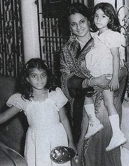 Kajol, Tanisha and Tanuja Mukherjee